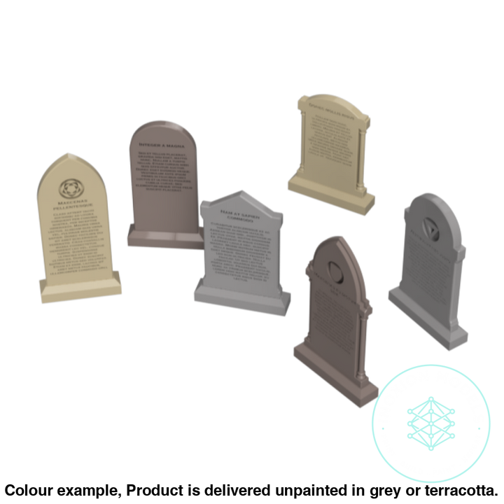 Go307C – Old Grave Stones Tt120/3Mm Scale Tt Accessory