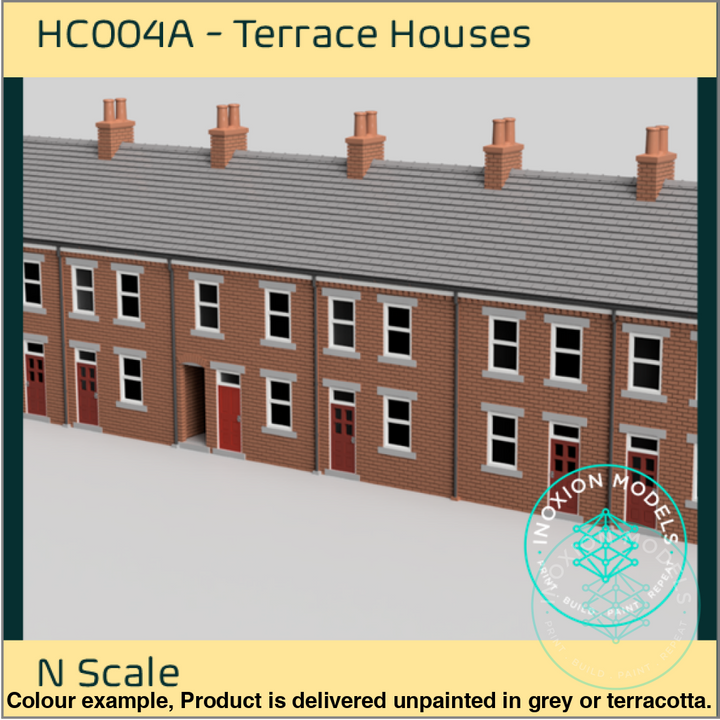 Hc004A – 6X Terrace House Pack N Scale Building