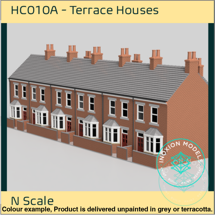 Hc010A – 6X Terrace House Pack N Scale Building