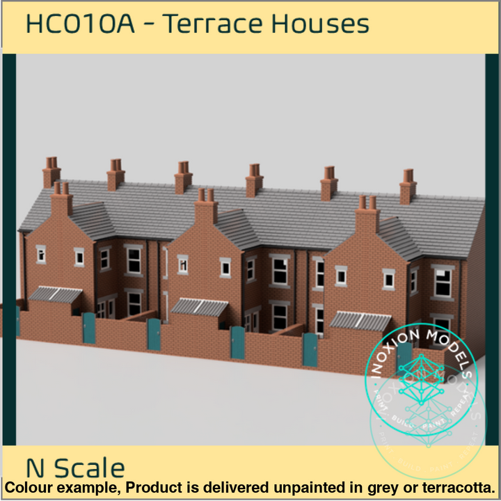 Hc010A – 6X Terrace House Pack N Scale Building