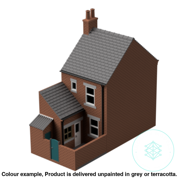 Hm004B – Terraced House N Scale Building