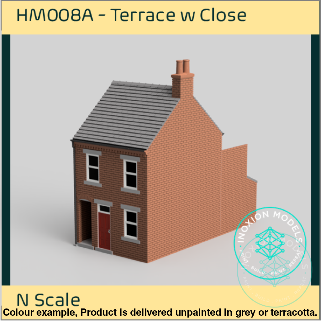 Hm008A – Terraced House W Close N Scale Building