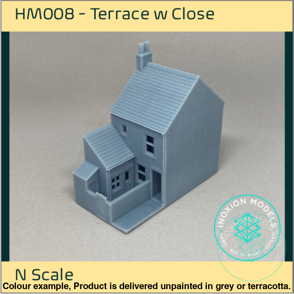 Hm008A – Terraced House W Close N Scale Building