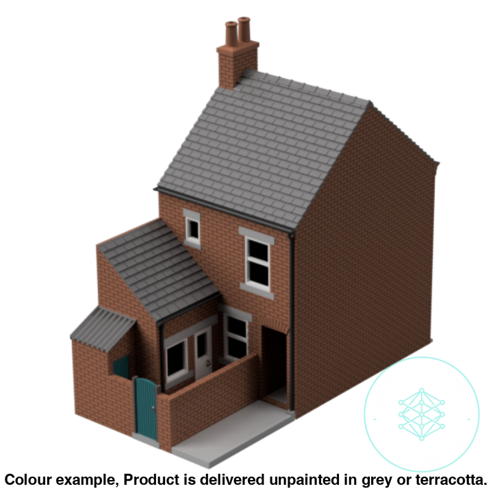 Hm008A – Terraced House W Close N Scale Building