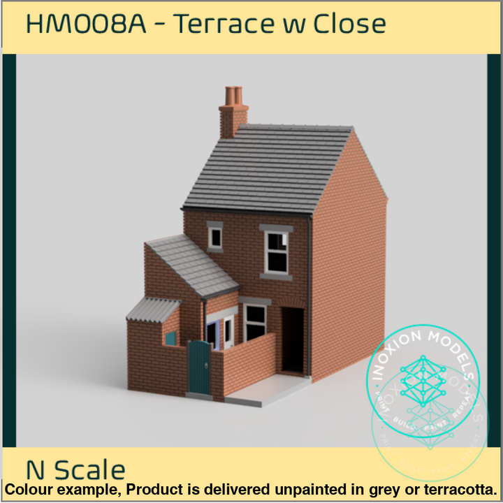 Hm008A – Terraced House W Close N Scale Building