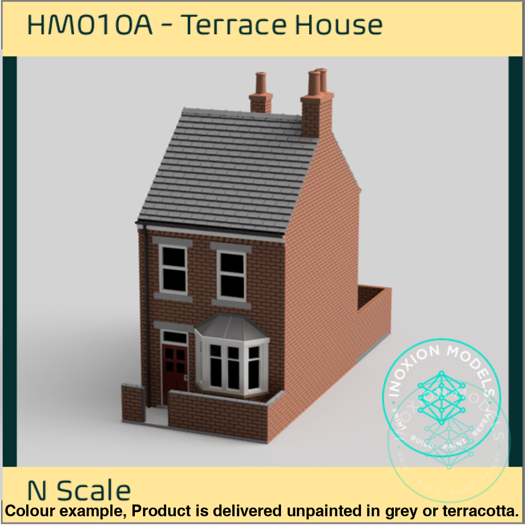 Hm010A – Terrace House N Scale Building