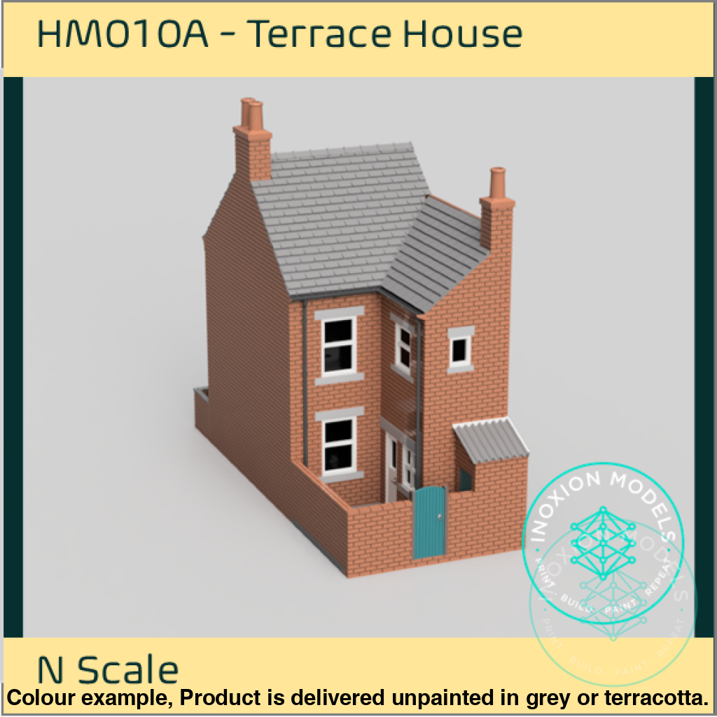 Hm010A – Terrace House N Scale Building