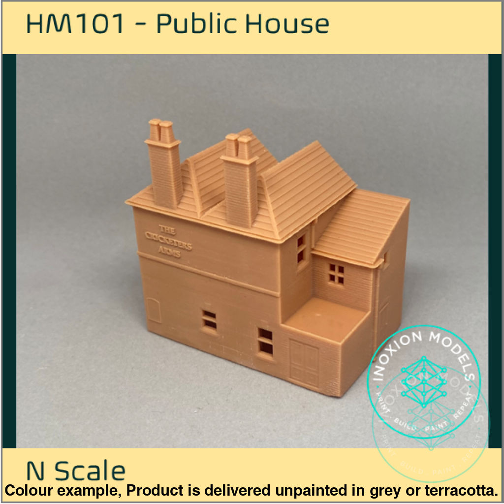 Hm101 – Pub/Hotel N Scale Building