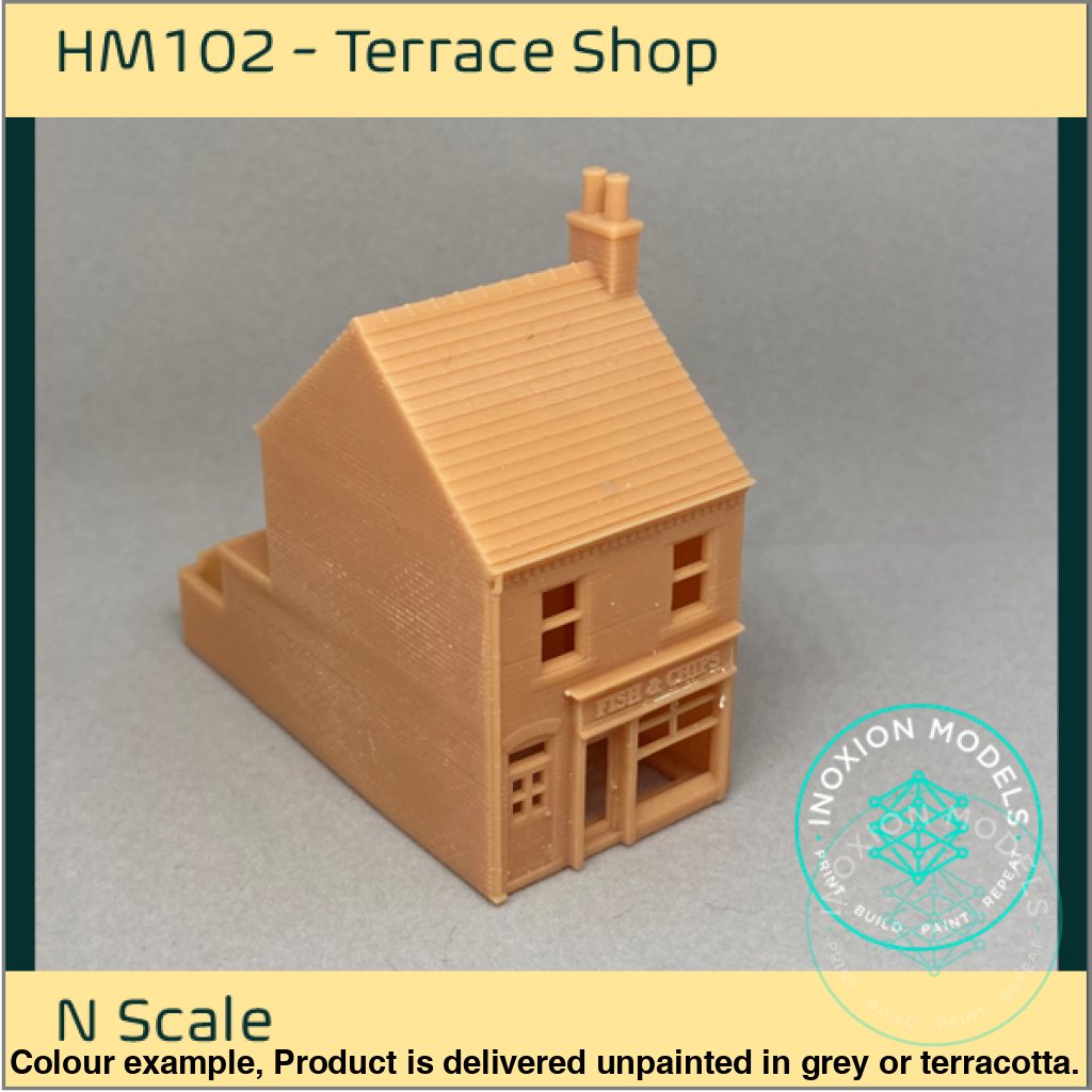 Hm102A – Terrace Shop N Scale Building