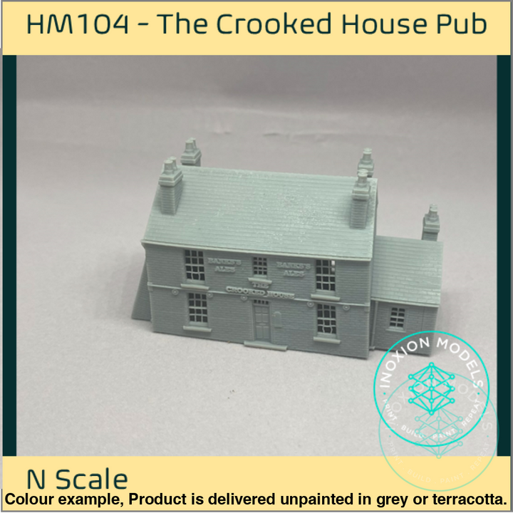 Hm104 – The Crooked House Pub N Scale Building