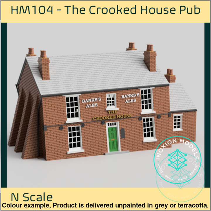 Hm104 – The Crooked House Pub N Scale Building