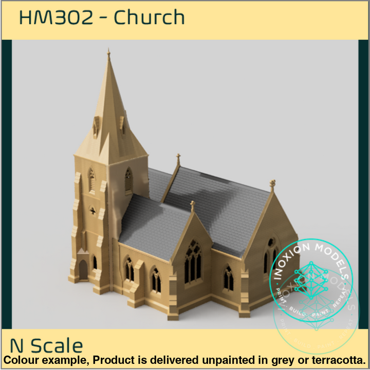 Hm302 – Church N Scale Building