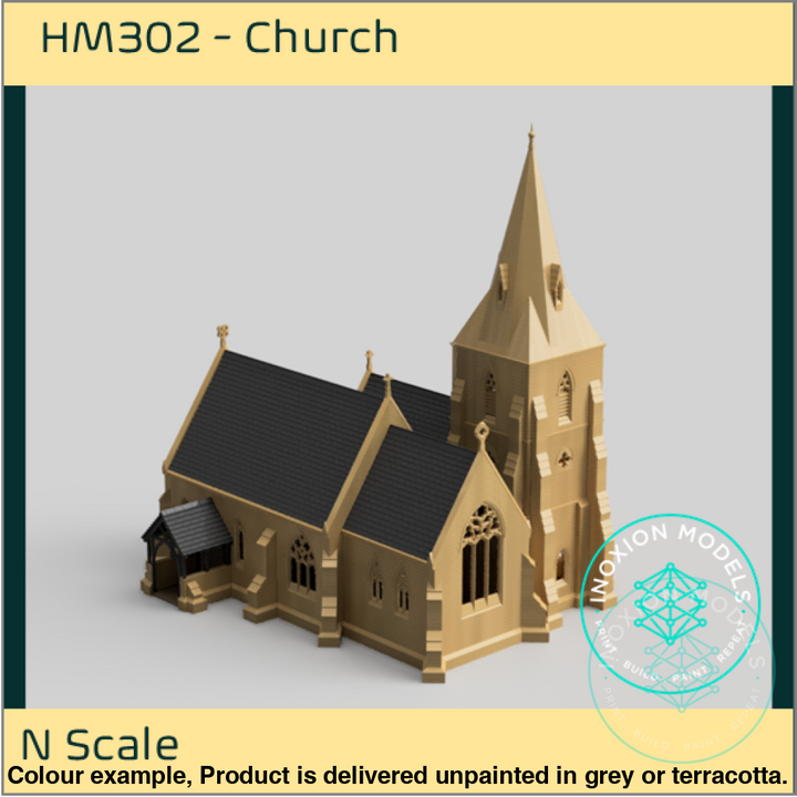 Hm302 – Church N Scale Building