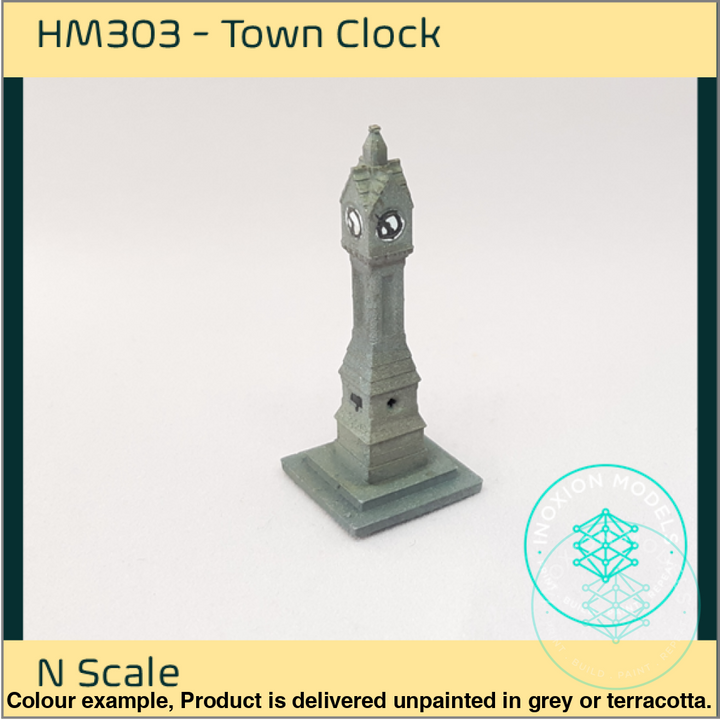 Hm303 – Town Clock N Scale Building