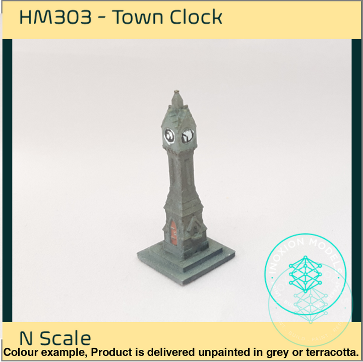 Hm303 – Town Clock N Scale Building