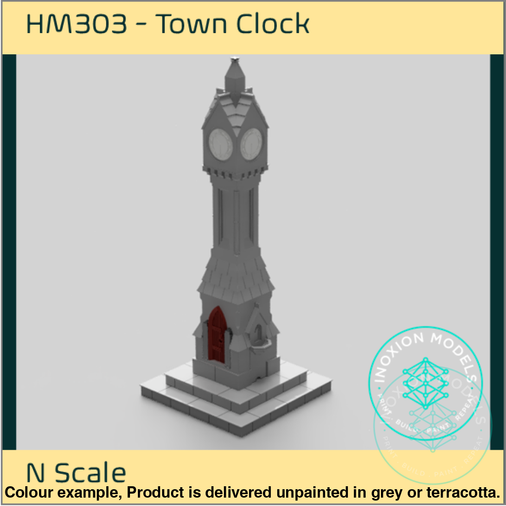 Hm303 – Town Clock N Scale Building