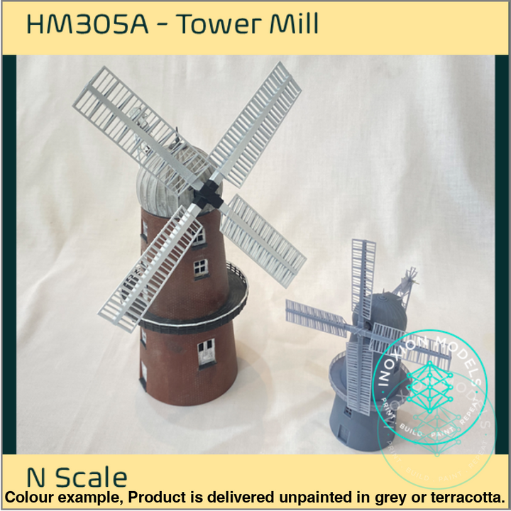 Hm305A – Tower Windmill N Scale Building