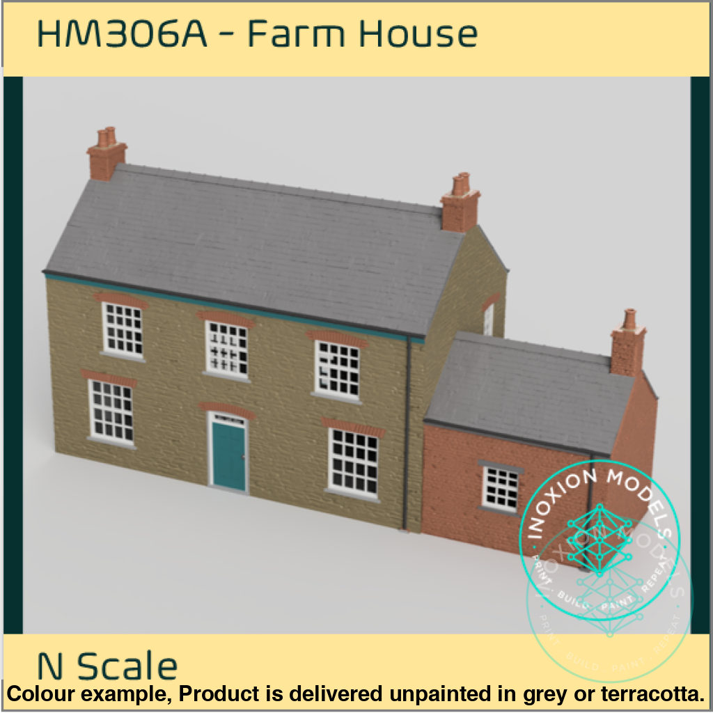 Hm306A – Farm House N Scale Building