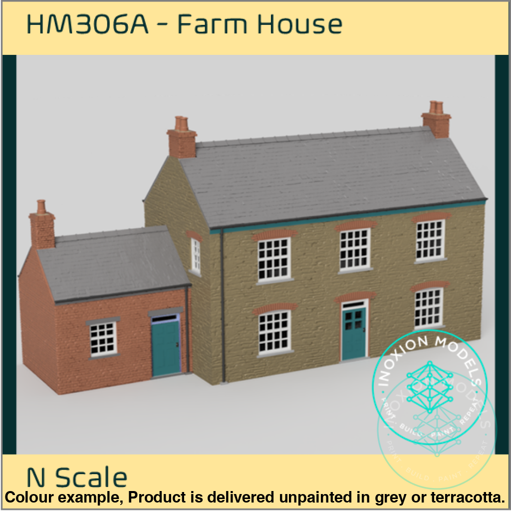 Hm306A – Farm House N Scale Building