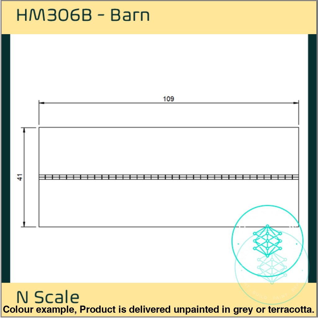 Hm306B – Barn N Scale Building