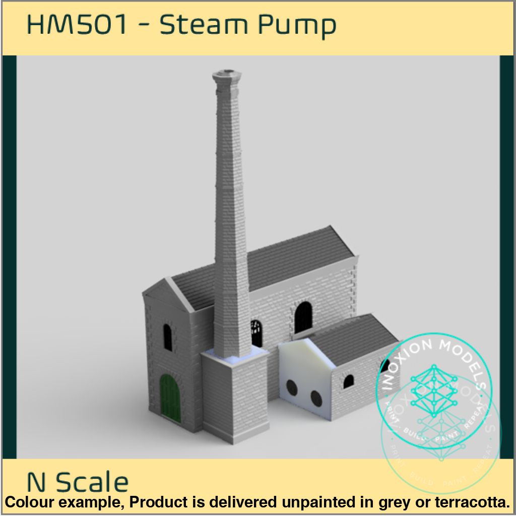 Hm501 – Steam Pump House N Scale Building