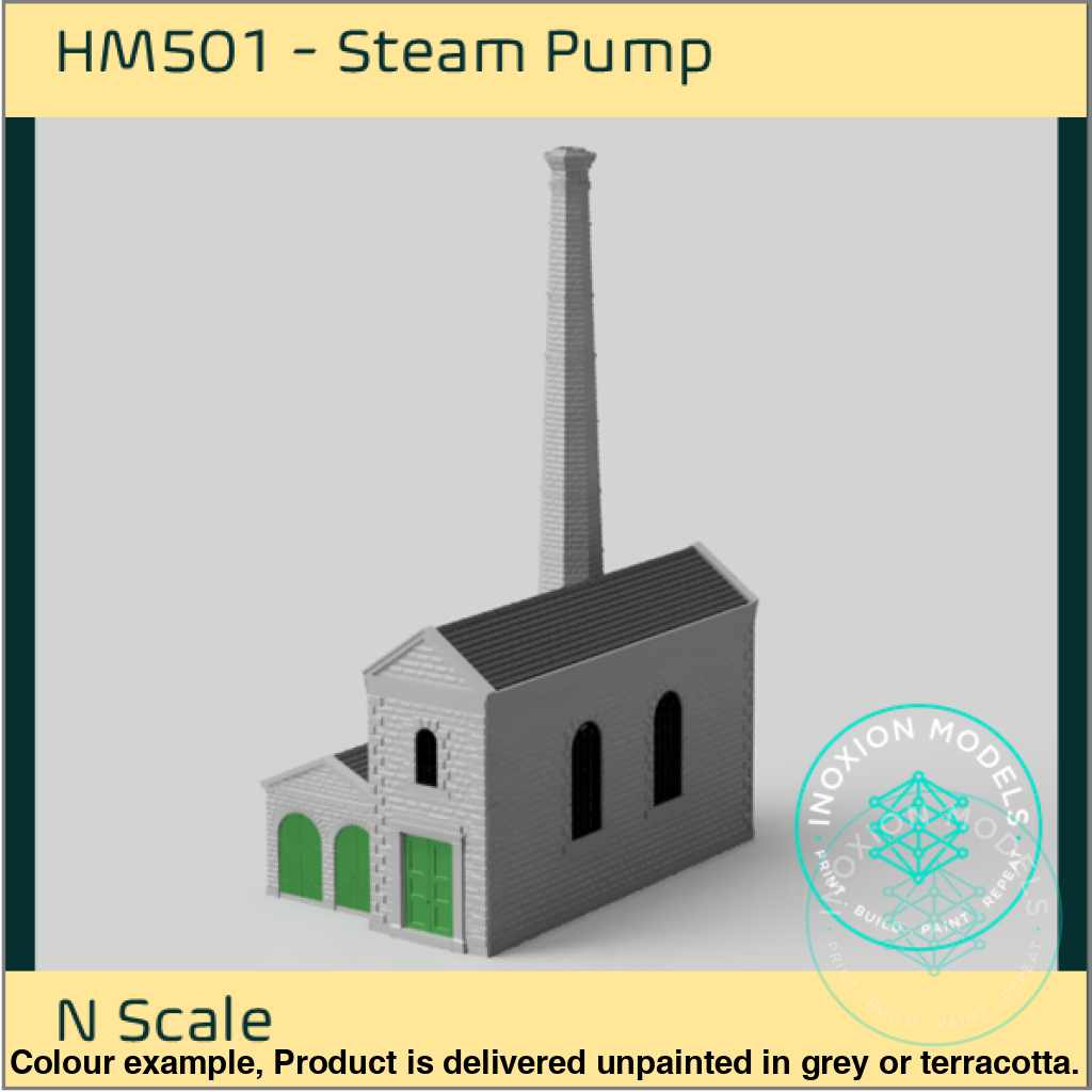 Hm501 – Steam Pump House N Scale Building