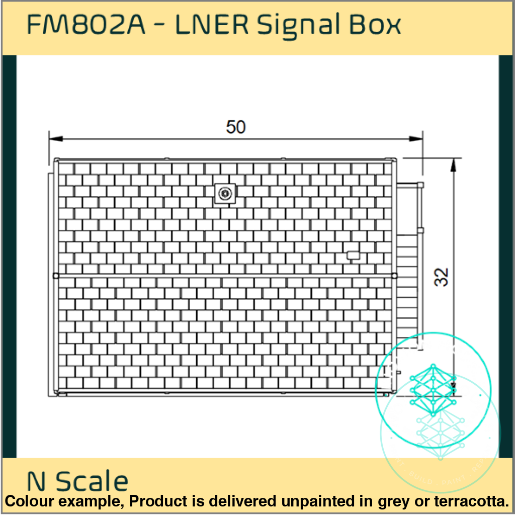 Hm802A – Lner Signal Box N Scale Building