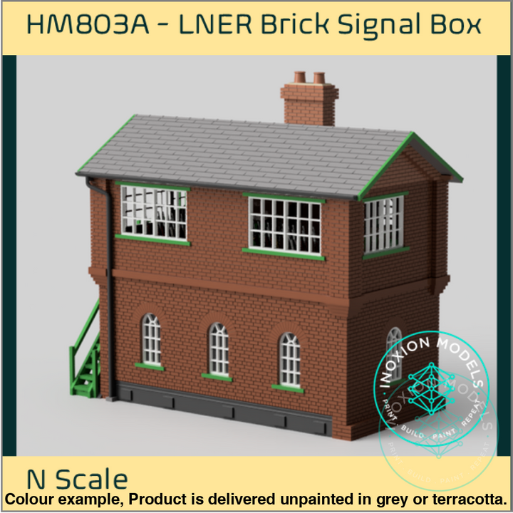 Hm803A – Lner Brick Signal Box N Scale Building