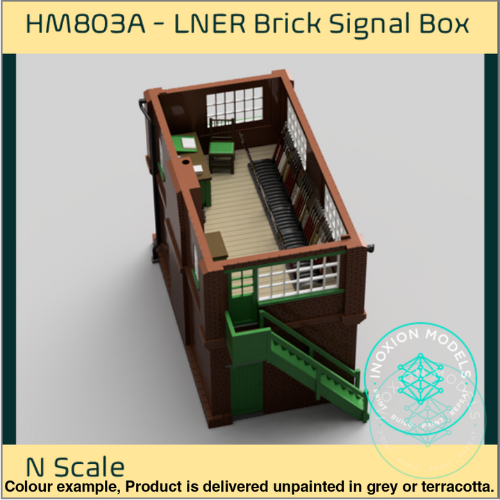 Hm803A – Lner Brick Signal Box N Scale Building