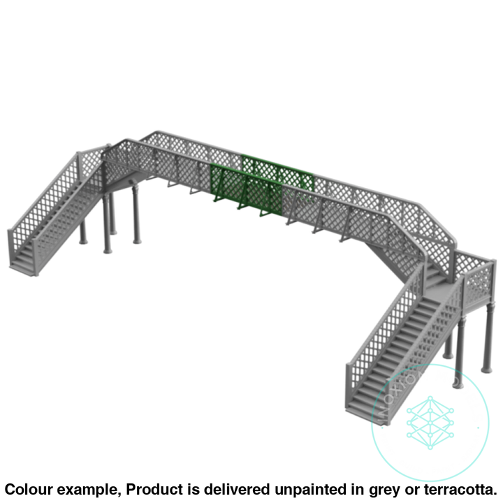 Hm804B – Platform Footbridge Extension N Scale Building