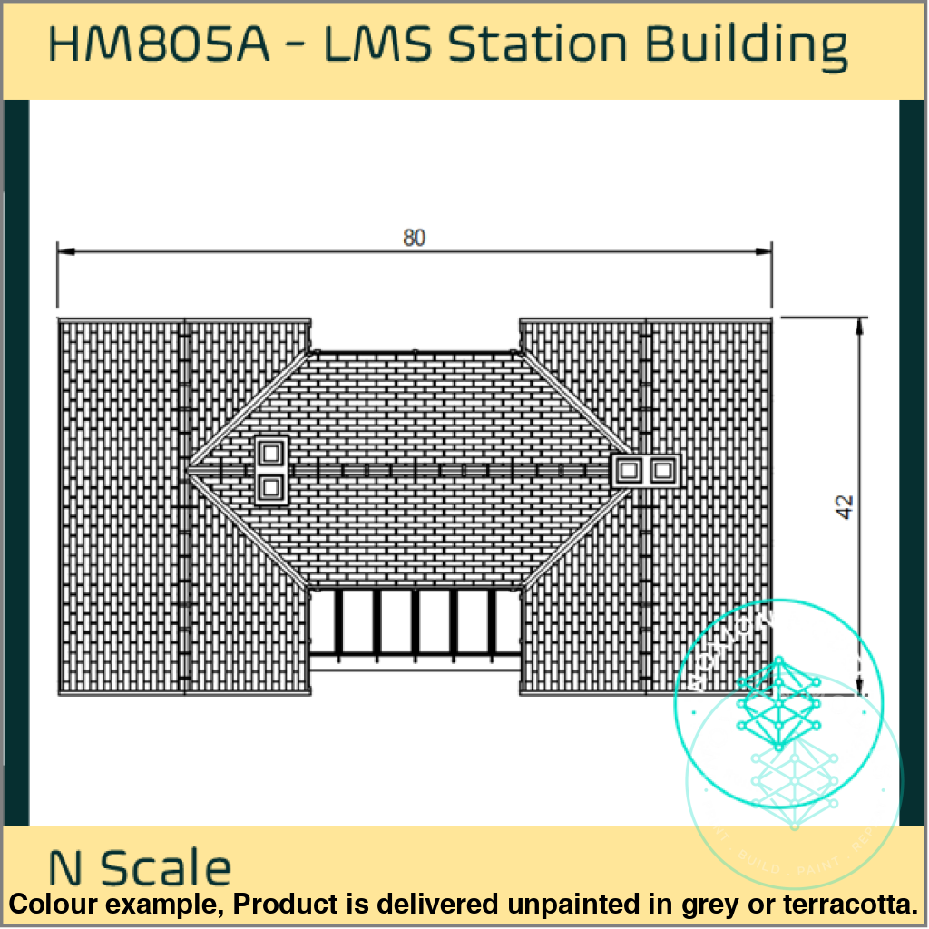 Hm805A – Lms Station Building N Scale