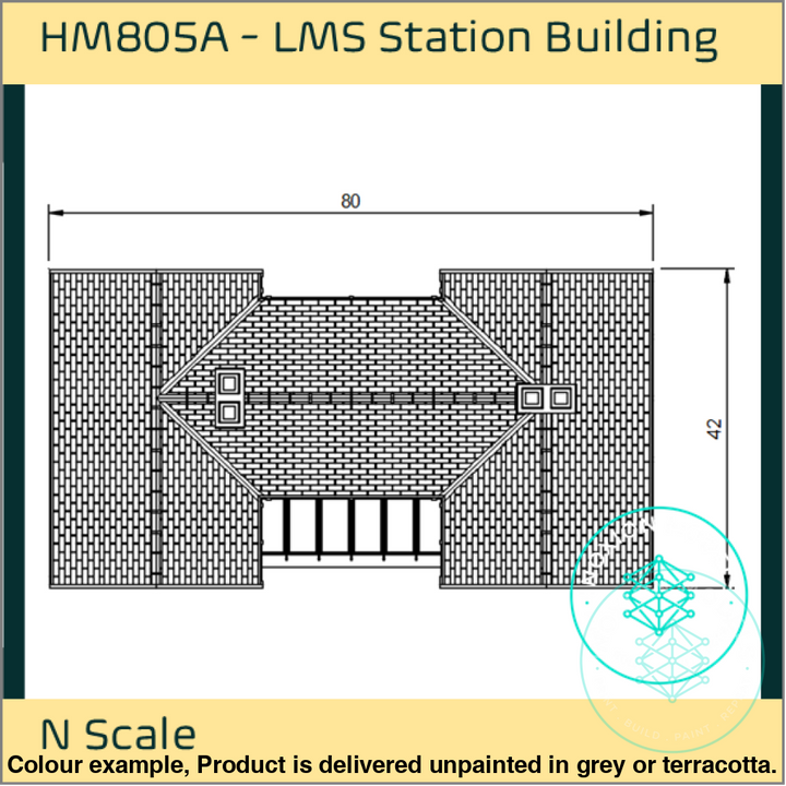 Hm805A – Lms Station Building N Scale