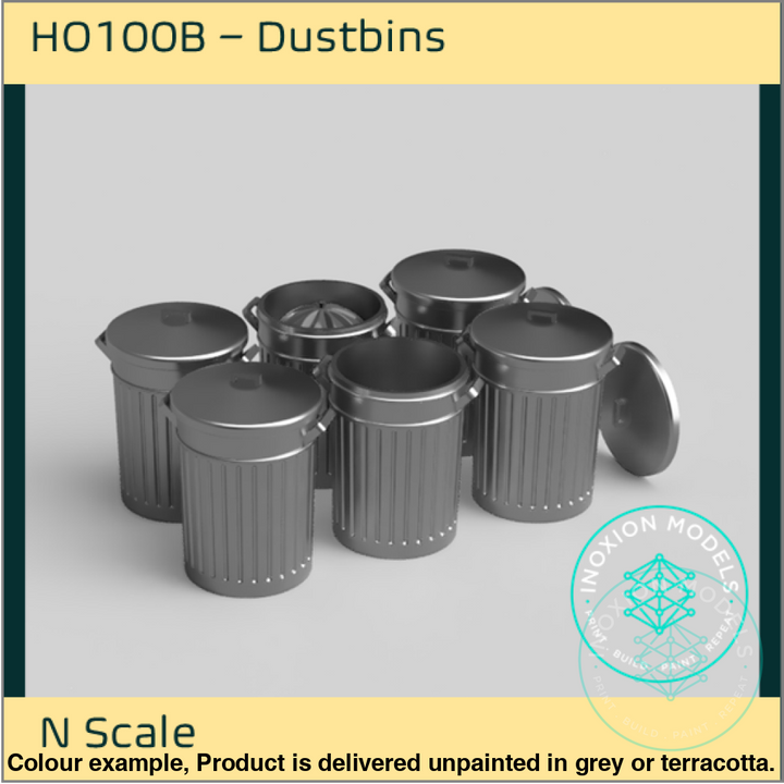 Ho100B – Dustbins N Scale Accessory