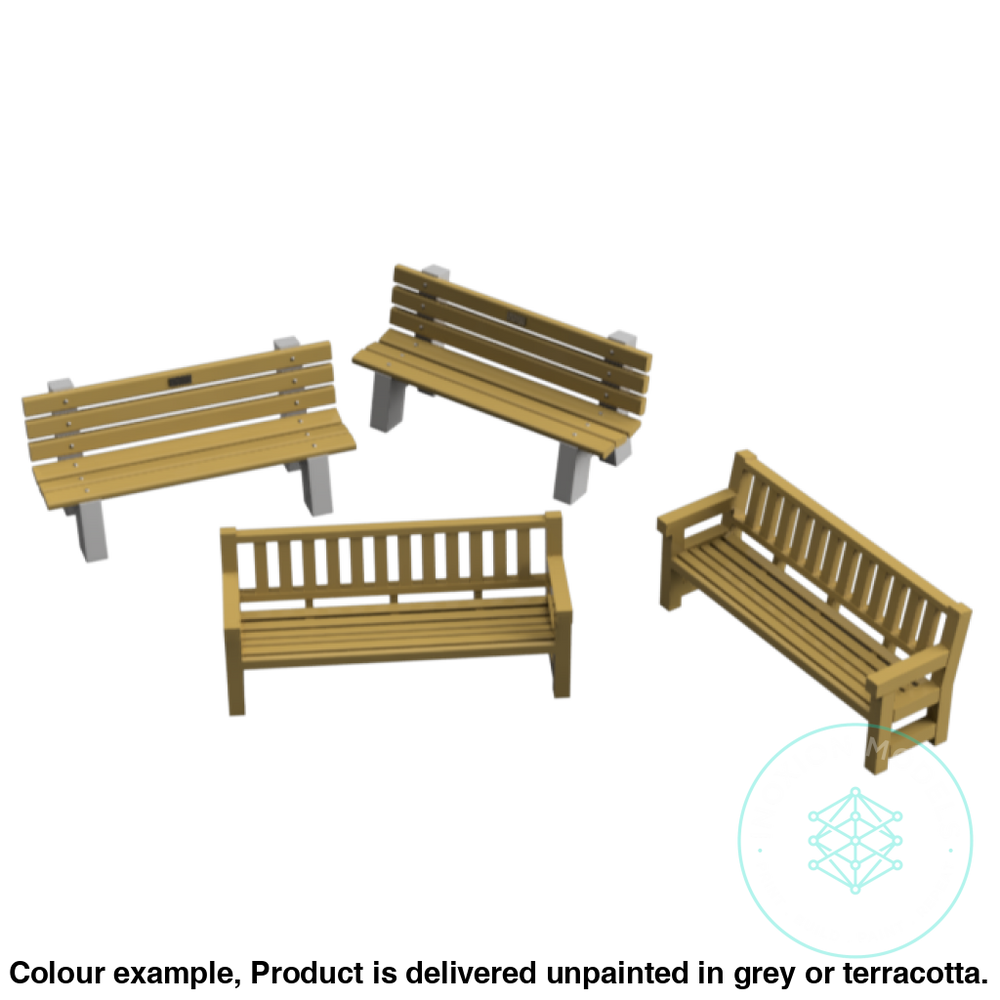 Ho103A – Park Benches N Scale Accessory