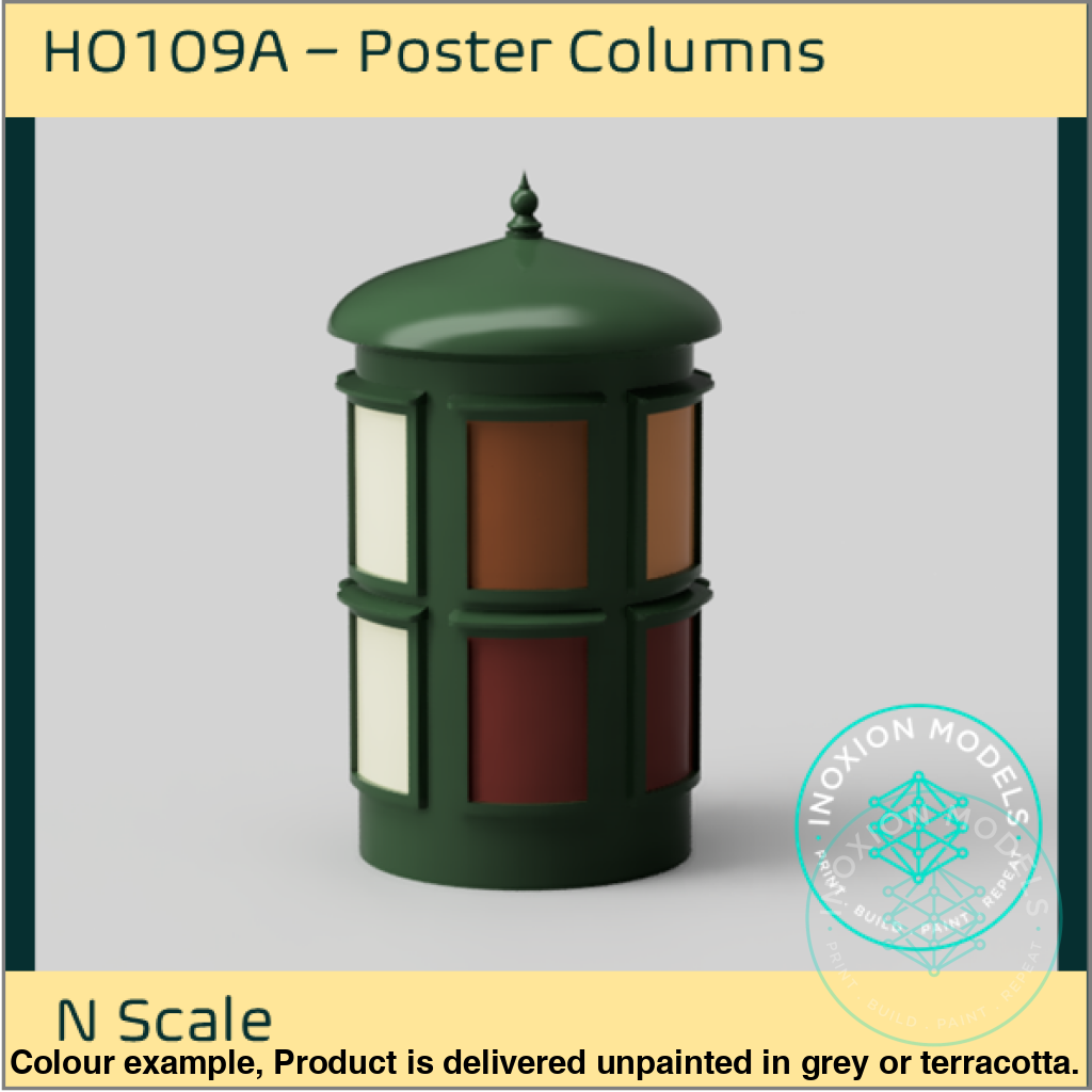 Ho109A – Poster Columns N Scale Accessory