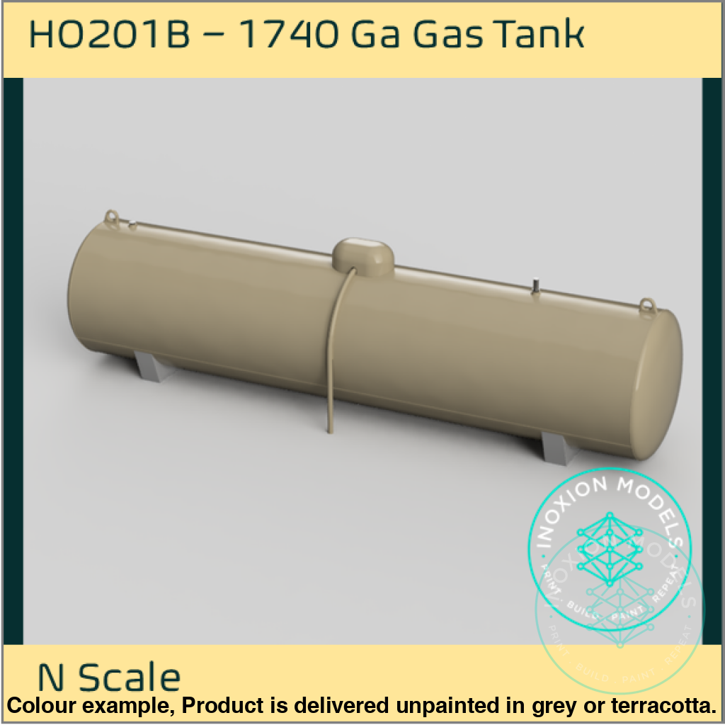 Ho201B – 1740 Ga Gas Tank N Scale Accessory