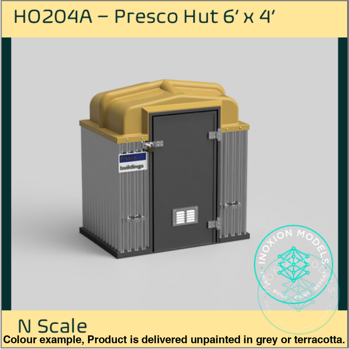 Ho204A – Presco Hut 6’X4’ N Scale Accessory