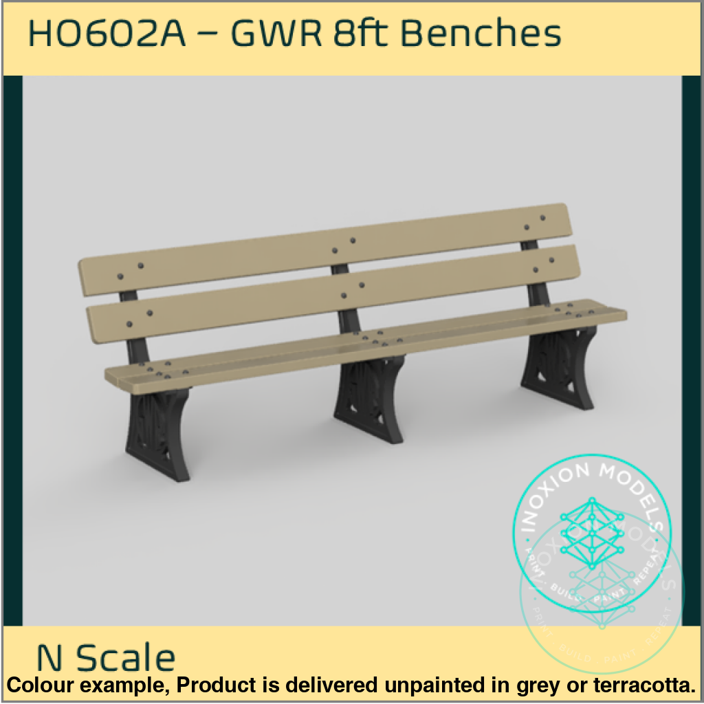 Ho602A – Gwr 8Ft Platform Benches N Scale Accessory