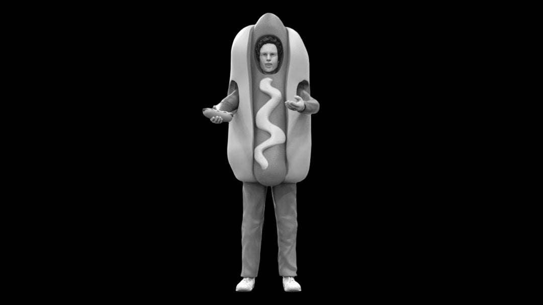 Male Hot Dog Seller Mm620 Figure