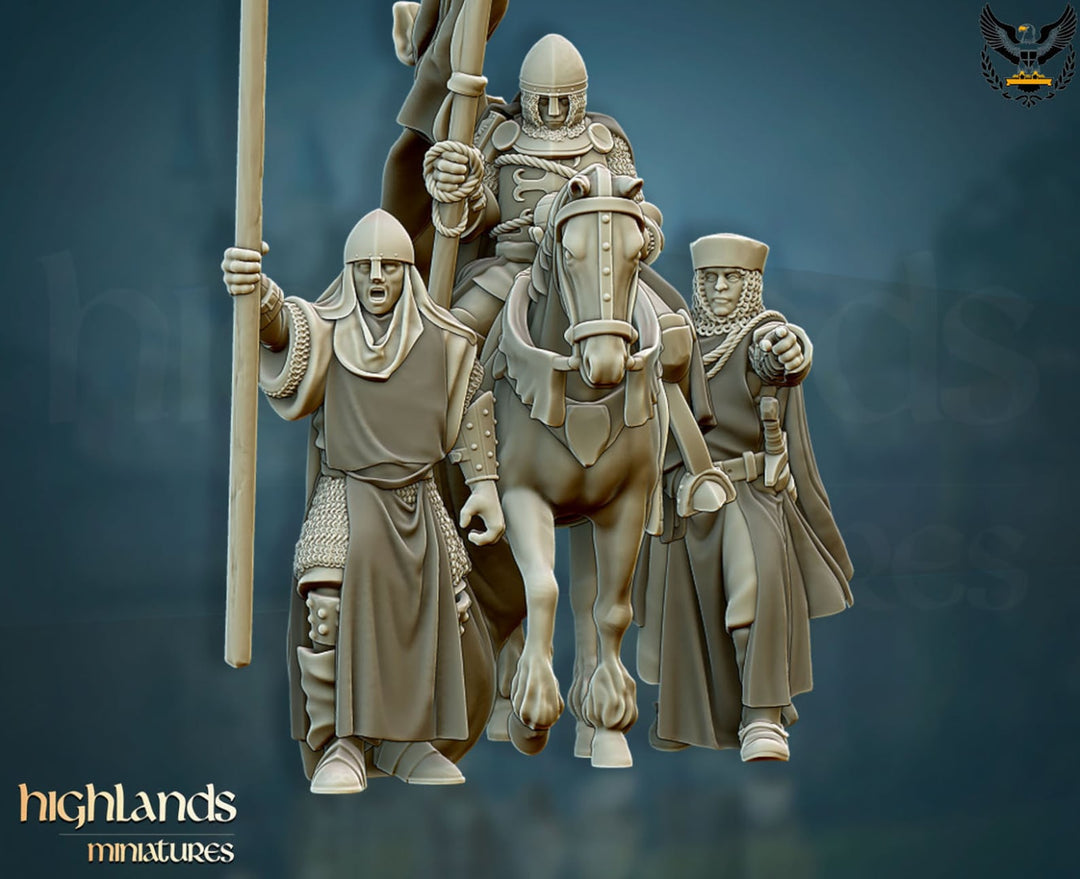 Highlands Miniatures - 32mm The CID and the Sacred Reliquary (3 Miniatures)