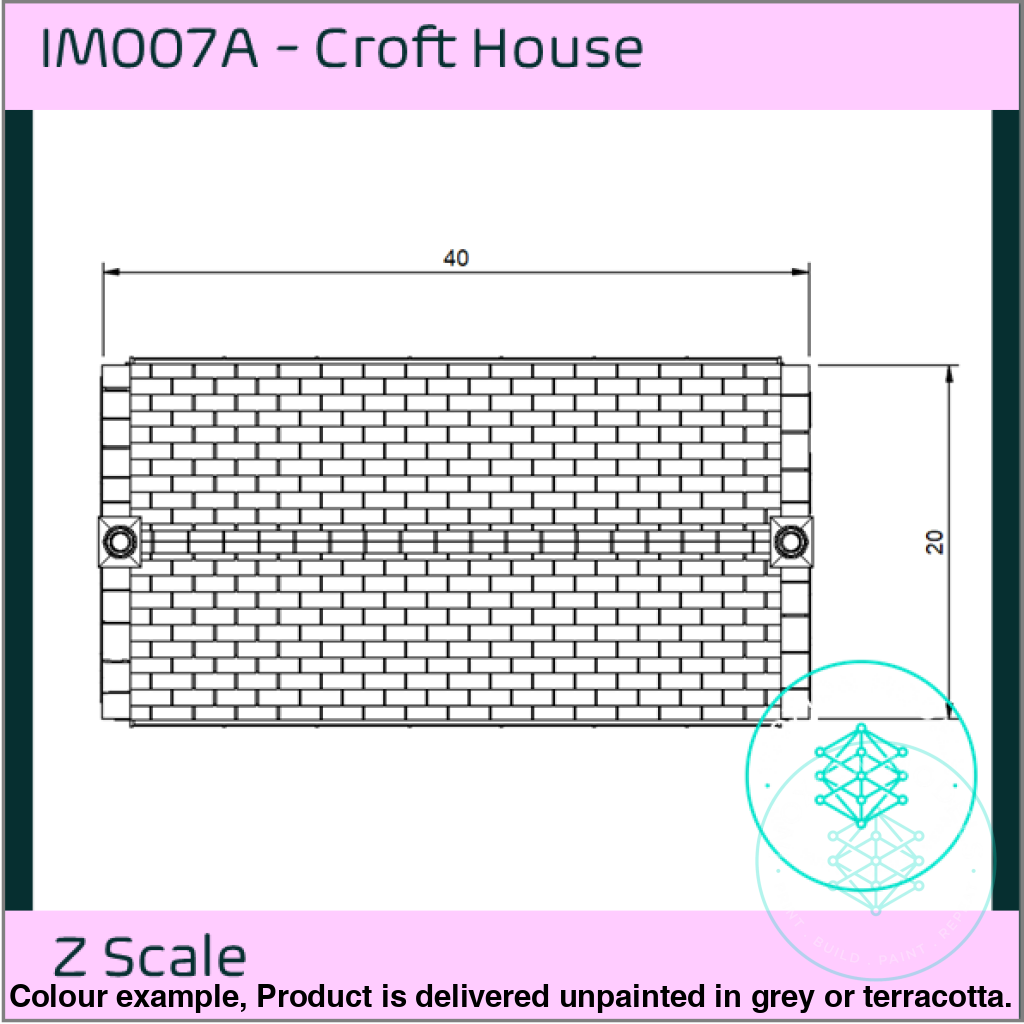 Im007A – Croft House Z Scale Building