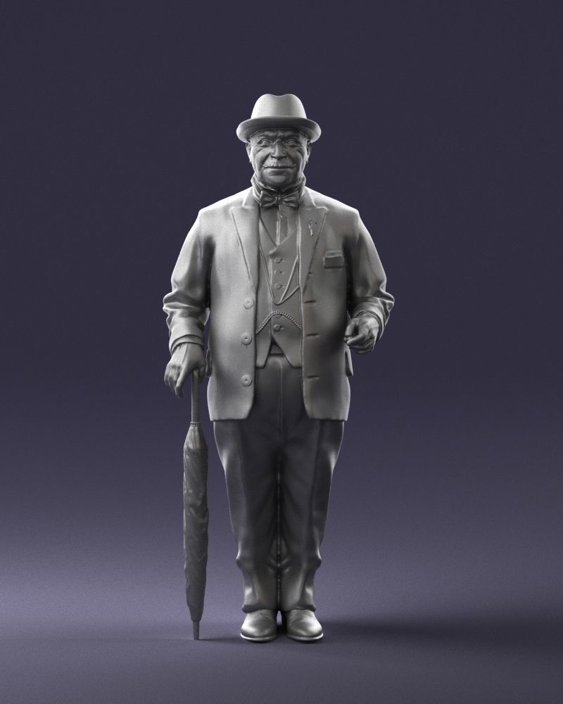 Famous Detective Hercole Poirot Figure