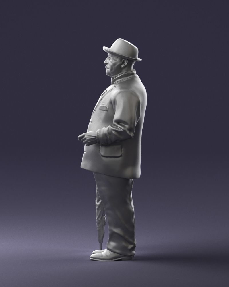 Famous Detective Hercole Poirot Figure