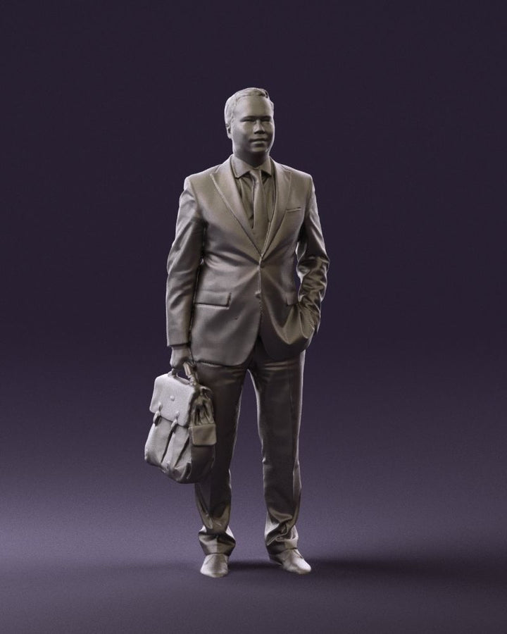 Male Office Worker/salesman With Bag Figure