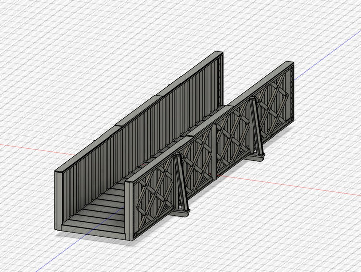 PJD020 Model Railway Foot Bridge