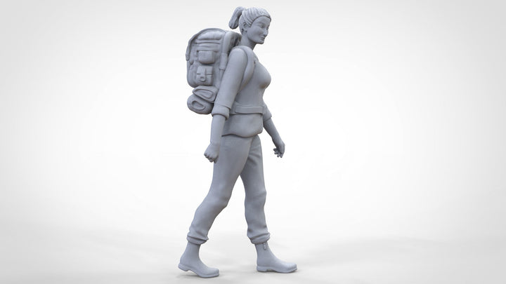 Female Hiker/camping/walking Figure