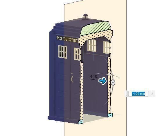 PJD079 OO Police Box - Dr Who Tardis