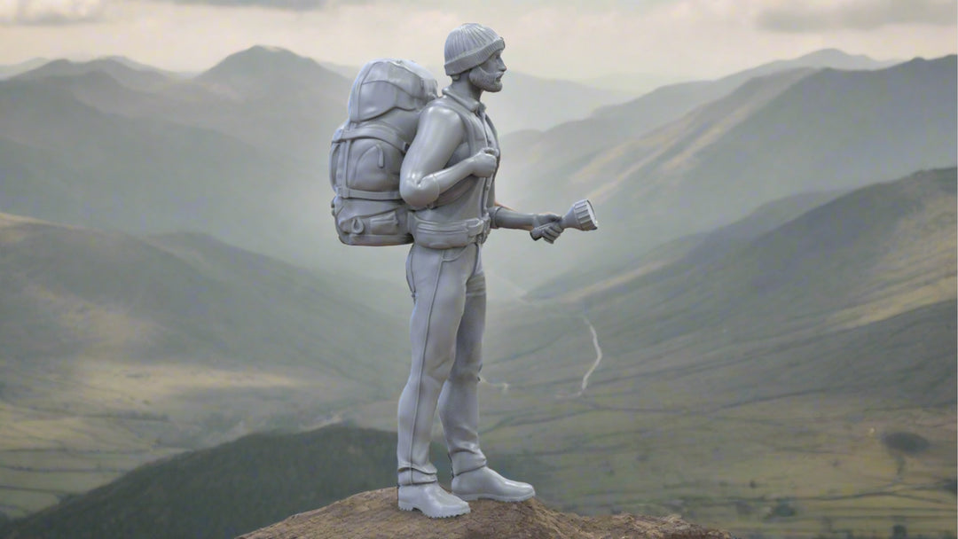 Male Hiker/camping/walker With Torch Group B Figure