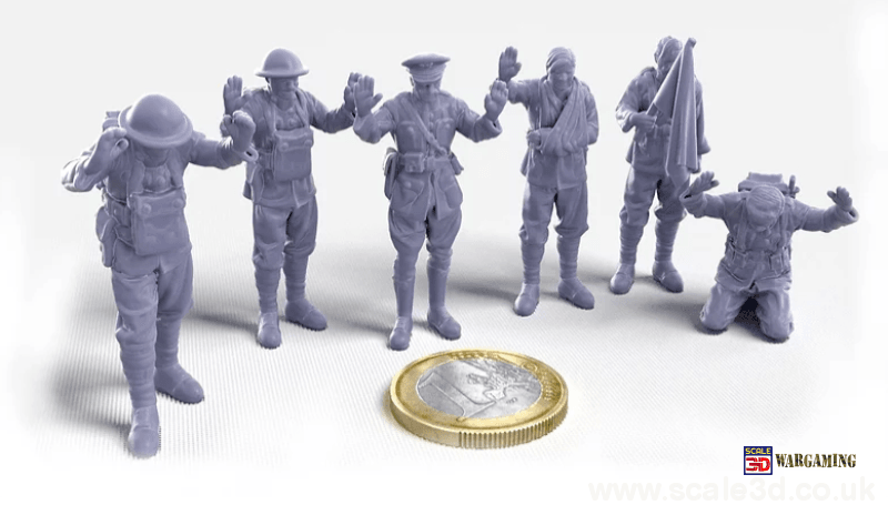 Ww1 American Soldiers Surrendering Figure