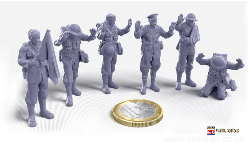 Ww1 British Soldiers Surrendering Figure